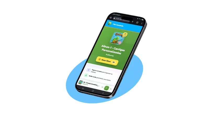 App Tião Camaleão no celular